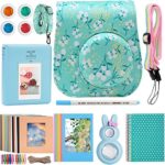 Katia Mini 8 Instant Camera Accessories Bundles Set for Fujifilm Instax Mini 8 Instant Film Camera with Camera Case/Album/Selfie Len/Frames/Stickers ETC -set11 (Flower)