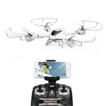 DBPOWER MJX X400W FPV Drone with Wifi Camera Live Video Headless Mode 2.4GHz 4 Chanel 6 Axis Gyro RTF RC Quadcopter, Compatible with 3D VR Headset