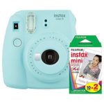 Fujifilm Instax Mini 9 (Ice Blue) Instant Camera with Mini Film Twin Pack