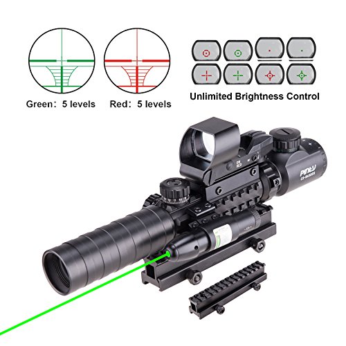 Pinty Ar Rifle Scope X Eg Rangefinder Illuminated Optics Reflex Reticle Red Green Sight