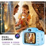 Kids Camera,Waterproof Camera 21MP 1080P Underwater Digital Camera with Flash 2.8 Inch LCD, Rechargeable HD Digital Camera for Boys and Girls Snorkeling/Travel/Gift(Orange)