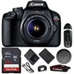 EOS Rebel T100 Digital SLR Camera with 18-55mm Lens Kit + 32GB Buzz Basic Accessories Bundle