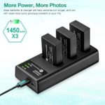 FirstPower LP-E17 Battery 3-Pack and Triple Slot Charger for Canon EOS RP, Rebel T8i, T7i, T6i, T6s, SL2, SL3, EOS M3, M5, M6, 77D, 200D, 750D, 760D, 800D, 8000D, DSLR Cameras