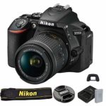Nikon D5600 DSLR Camera with 18-55mm VR Lens + 128GB Card, Tripod, Flash, ALS Variety Lens Cloth, and More