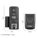 Godox CT 16 CT-16 Trigger 16 Channels Wireless Radio Flash Transmitter+3pcs Receiver Set for Canon Nikon Pentax Olympus Speedlite/Studio Flash