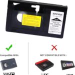 Bingxue VHS Cassette Adapter Converter Compatible with VHS-C SVHS Camcorders Motorized VHS Cassette Player Not Compatible with 8mm/MiniDV/Hi8