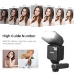 Andoer A35 Camera Flash Speedlite Wireless for Canon, Sony, Nikon, Panasonic, Olympus, Pentax, and Other DSLR Cameras – Features GN32, 1-4s Recycle Time, Universal Hot Shoe, and Trigger Transmitter