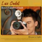 Godox Lux Cadet Retro Camera Flash, GN10 with 7 Steps Flash Power, Auto & Manual Modes, 28mm Focal Length, S1/S2 Optical Control, Compatible with Canon Sony Nikon Fujifilm Olympus Hot-Shoe Cameras