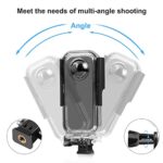 PULUZ 30m/98ft Dive Housing Case for Insta360 X3 Accessories Underwater Housing Cover Protective Case PC Shell, Underwater Photography Cameras for Insta360 x3 Waterproof Case