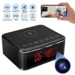 YuanFan Hidden Spy Camera with Video in Alarm Clock,Bluetooth Speaker,Wireless Charger,Nanny Spy Cam with Stronger Night Vision,160° Wide-Angle,Motion Activated(2.4/5Ghz)