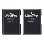 Ultrapro EN-EL14 / EN-EL14a Battery 2-Pack Bundle with Rapid Travel Charger for Select Nikon Cameras Deluxe Accessory Set Included