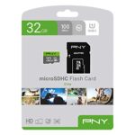 PNY 32GB Elite Class 10 U1 microSDHC Flash Memory Card – 100MB/s Read, Class 10, U1, Full HD, UHS-I, Micro SD (Pack of 1)