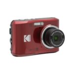 Kodak PIXPRO FZ45 Digital Camera (Red) Bundle with 32GB Class 10 UHS-I U1 SDHC Memory Card and AA High-Performance Alkaline Batteries (4-Pack) (3 Items)