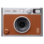 Fujifilm Instax Mini Evo Instant Film Camera, Brown + Essentials Kit