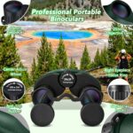 Small Compact Binoculars Adults Kids – 20×25 Mini Pocket Binocular for Bird Watching, Waterproof Portable Powerful Binocular, Lightweight High Powered Easy Focus Binoculars for Concert, Outdoor Hiking