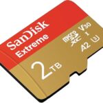 SanDisk 2TB Extreme microSDXC UHS-I Memory Card with Adapter – Up to 240MB/s, C10, U3, V30, 4K, 5K, A2, Micro SD Card- SDSQXAV-2T00-GN6MA