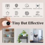 Mini Hidden Camera Spy Wireless – 2025 Upgraded HD WiFi Spy Camera for Home, Nanny Cam Hidden Camera for Pet, Baby, Small Cameras with Motion Detection, Cloud & SD Storage, Night Vision, App Control