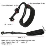 Camera Wrist Strap, Adjustable Nylon Hand Wrist Straps Lanyard with a 1/4″ screw, for insta360 selfie stick, GoPro, Nikon Canon Sony Samsung Olympus DSLR cameras, smartphone gimbal stabilizer