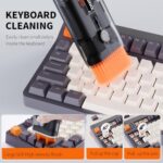 Keyboard Cleaning Kit All in 1 Keyboard Cleaner,Laptop Computer Screen Cleaning Brush, Cleaning Pen for Airpods, Gaming PC Accessories Electronics Clean Tool,Cleaning Kit for iPhone/iPad/Monitor